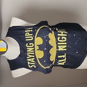 Staying up all night batman mussle tank Size M